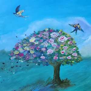 gros plan sur l'arbre fleuri