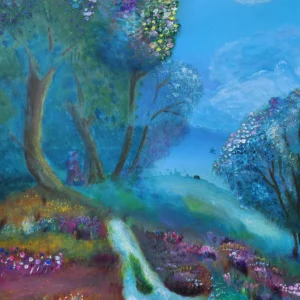 Repos, oeuvre acrylique de LiseDeBruges