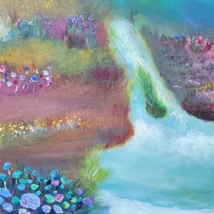 Détail de la cascade sur le tableau "Repos"